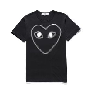 Designer T-shirt dos homens Com des GarCons PLAY Black Outline Heart Graphic Tee XL Marca