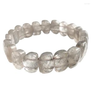 Strand Wholesale Ink Smoke Cloud Gray Natural Crystal Bracelet Faceted Beads Hand Row For Women Men Couple Gift Stone Fashion Jewelry