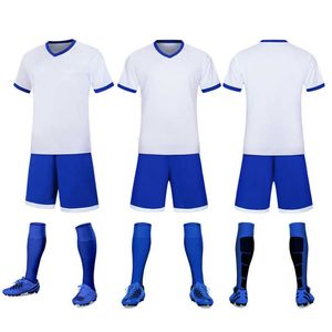 Soccer Suit for Boys Primary and Secondary School Chil1ens träningsläger Light Board Game Jersey Short Sleeve Printed Football Shirt