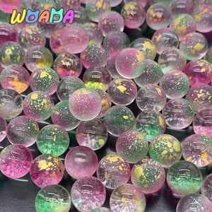 Yoyo 50pcs 12mm biglie di vetro palline charms trasparente flipper decorazioni per la casa per acquario vaso acquario giocattoli bambini bambini 230307