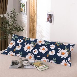 Federa per cuscino 1PC Cotton Beauty Flowers Federa stampata Federa lunga Abbracciare il corpo per la camera da letto Decor #/L