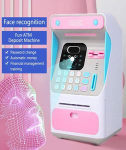 Förvaringslådor BINS ELEKTRONISKA PIGGY BANK SAFE BOX PENGAR FÖR BARN Digital Coins Cash Saving Deposit Mini ATM Machine Xmas G6543479