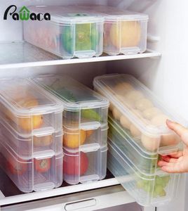 プラスチック保管ビン冷蔵庫保管ボックス食品保管容器キッチン冷蔵庫用キャビネットZERデスクオーガナイザー23580348用蓋付き