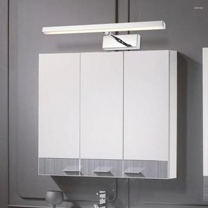 Vägglampa led badrum ljus rostfritt stål spegel 7W 12W AC85-265V Fixtur Modern sconce för vardagsrum