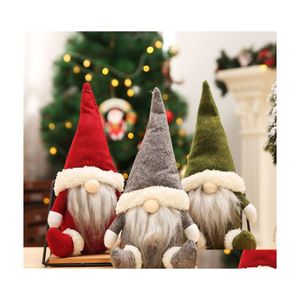 Weihnachtsdekorationen Wir führen Büffelpuppen-Figuren, handgefertigte Gnome, gesichtslose Plüschtiere, Geschenke, Ornamente, Kinder-Weihnachtsdekoration, 2005 Dh9Cd