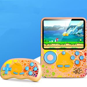 Novos dois jogadores G6 Players de jogos portáteis 666 em 1 console de videogame retrô de videogame portátil jogo colorido player tv consola out saft com função de carregamento de telefone celular