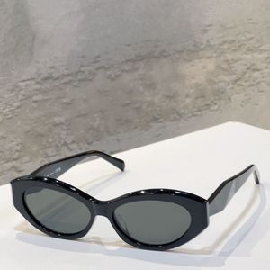 Sunglasses Oval Designer for Small Women Croissant Stereoscopic Crack PR 26Y Bold Geometric Lines Symbole Narrow Frame Irregular Party CGZYDH01