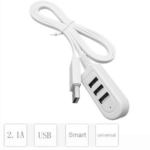 Extensión de cable USB de 1,2 M, concentrador de línea de cargador, más que divisor, nuevo estilo, 3 HUB USB, Cable de carga, extensión USB de carga rápida