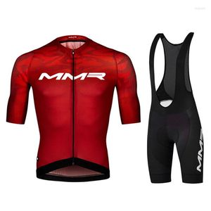 Racing Sets 2023 MMR Radfahren Jersey Set Atmungsaktive Fahrrad Kleidung Reiten Fahrrad Kleidung Kurzarm Sport Ropa Ciclismo