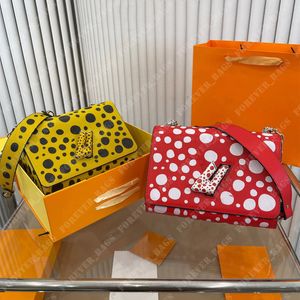 Designer feminino bolsa de ombro bolsas bolsas torcem as bolsas de ombro yayoi luxurys crossbodbag bolsa de bolsas de corpo transversal para a embreagem bolsa de embreagem