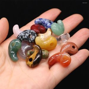 Charms Natural Stone Pendant Comma-Shaped Semi-Precious Exquisite For Jewelry Making DIY Necklace Bracelet Earrings Accessories