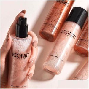 Bronzers Highlighters Ic London Prep Makeup Glow Highlight Spray Primer Original Color 100Ml Maquillage Brand Make Up Drop Deliver Dhgb2