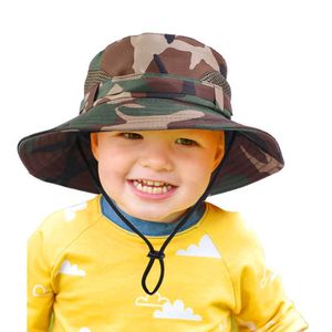 Wide Brim Hats Camouflage Kids Bucket Hats Summer Outdoor Protect Print Hat UPF 50 Safari Sun Hat For for Men Women Hunting Hiking Fishing R230308