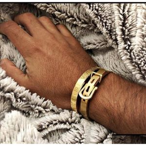 Bracciale da uomo con perline Braccialetti con bracciale in acciaio inossidabile Moda titanio per uomo Tipo C Braccialetti intrecciati in oro Consegna a goccia Jewe Dhgarden Dhuoc