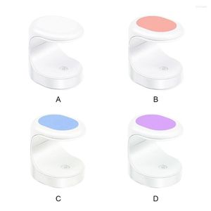 Asciuga Unghie Asciugatrice Elettrica LED Desktop Lampada per Manicure Illuminazione Professionale in Plastica Gel Smalto Luce per Unghia Singola