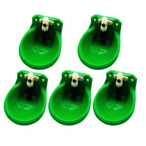 Small Animal Supplies 5 Pcs Drinkers Cattle Sheep Horse Swine Dog Automatic Water Bowl 18cm Farm Feeders and Equipment 230307