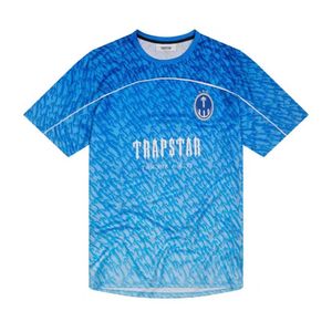 T-shirt da uomo Limited New Trapstar London T-shirt da uomo manica corta Camicia blu unisex per uomo Moda Harajuku Tee Tops T-shirt maschili Y2K G230307