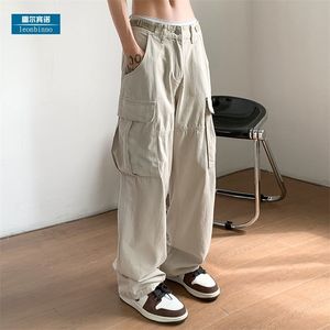 Spodnie męskie Y2K Women Streetwear Technwear Cargo Koreańskie spodnie na ścieżce spadochronowe HARAJUKU dla mężczyzn dresowych sprężyny szerokie joggery nogi ubrania 230307