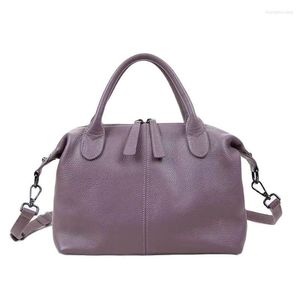 Evening Bags 2023 Soft Cow Real Leather Ladies Hand Bag Women's Genuine Handbag Shoulder For Women Fashion Casual Crossbody