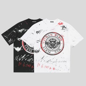 DSQ PHANTOM TURTLE Erkek Tasarımcı T gömlek İtalyan Milan Moda Logo Baskı T-shirt Yaz Siyah Beyaz T-shirt Hip Hop Streetwear % 100 Pamuk Üstler Artı boyutu 0574