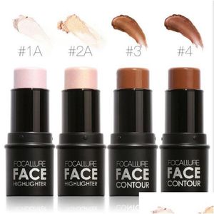 Бронзеры Highlighters Face Repair Stick 4 Color Concealer Sticks Drop Health Beauty Makeup Dhdqx