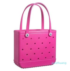 Lyxdesigner Eva Bogg Kvinnor Tote Stora shoppingkorgväskor Lady H195i Lagring Washable Beach Silicone Eco Jelly Candy Wally 971