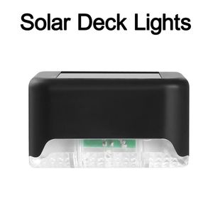 LED Solar Wall Lights IP65 Waterproof Outdoor Gardenn Pathways Patio Stairs Steg staket för steg Trairs Pathway Walkway Garden Oemled