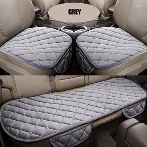 Bilstol täcker Kanglida Plush Cover Cushion Anti-slip Universal Front Chair Pad For Vehicle Auto Protector Warm