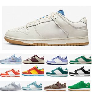 Mężczyźni Buty damskie upadki Sneakers Panda biały czarny potrójny różowy szara mgła Syracuse University Blue Valentines Day Medium Olive Mens Treners