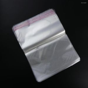 Förvaringspåsar 100st 30 40 cm Clear Cello Grip Peel Seal Strong Packing Self Adhesive Cellophane Bag