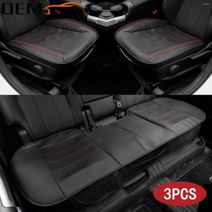 Car Seat Covers Universal PU Leather Cover Cushion Front Rear Backseat Auto Chair Protector Mat Pad Interior Accessories