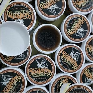 Pomades Waxes 11Lsuavecito Pomade Hair Gel Style Firme Hold Strong Restoring Ancient Ways Big Skeleton Slicked Back Oil Drop Deliv Dhnmj