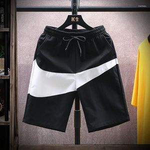 Summer Casual Knee-Length plus size leather shorts for Men - Oversized, Wide, and Loose Fit Hip Hop Trousers for Fitness, Beach, Sports, Running - Available in Large Sizes