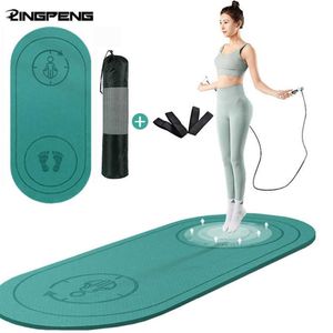 TPE Thick 8mm Non-slip Yoga Mat High Jump High-density Sound Insulation and Shock Absorption Training Mute Exercise 2106242267