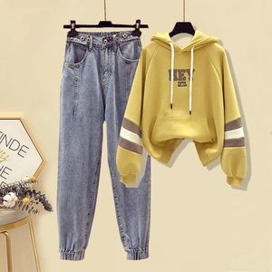 Women's Two Piece Pants Sportswear Hoodies Women Streetwear Set Tracksuit Outerwear Pullover Suits Fashion Outfits Ropa Mujer Invierno X316