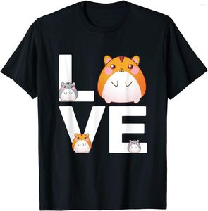 メンズTシャツ面白いラブハムスターシャツ動物おもちゃペット愛好家TシャツTシャツ