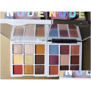 Eye Shadow New Makeup Eyeshadow Palette 9Color Comfortable Matte Longlasting Warm Brown Color Drop Delivery Health Beauty Eyes Dhlia