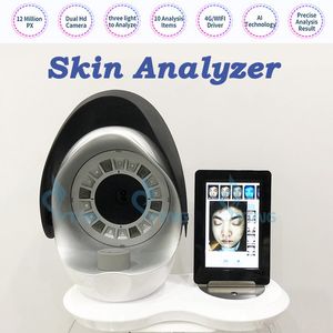 Hudanalys Machine 3D Skin Analysator Testning Magic Mirror Ansiktsdiagnos System Skanner Skönhetsutrustning