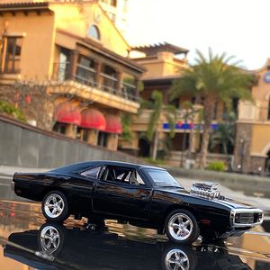 Diecast Model 1 32 Dodge Charger Eloy Musle Car Model Diecast Toy Metal Vehicles Sports Car Model Simulation Sound Light Childrens Toy Gift 230308