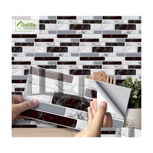 Wall Stickers 9 27 54Pcs Mosaic Brick Tile For Bathroom Kitchen Wallpaper Waterproof Self Adhesive Diy Sticker Home Decor Decal 2206 Dhq9M