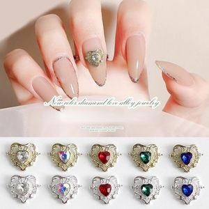 Nagelkonstdekorationer 10st japanska 3D -charms färg kärlekslegering smycken textur diamant stil smycken smycken