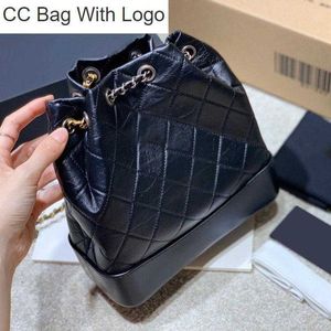 CC Bag Altre borse Vintage France Womens Classic Drawstring Black Backpack Borse Quilted Aged Gold-Silver Metall Hardware Matelasse Chain Crossbody Shoulder Handb