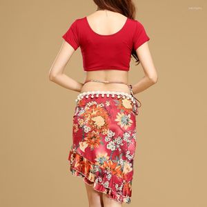 Stage Wear Belly Dancing Costumes 2023 Summer Short Skirt Suit Modal Slant Exercise SQ618