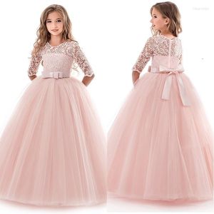 Mädchen Kleider Blumenkleid Party Prinzessin Für Hochzeit Geburtstag Kleid Lange Erstkommunion Prom Kinder Spitzenkleider