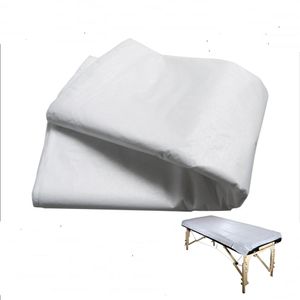 Engångs vit massage lakan platt bord täcker vattentäta 10 ark en pack2390