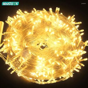 Strings 10m 20m 50m 100m Fairy Light LED String Lights Garland Wedding Christmas Lamp Decoration Outdoor Indoor Curtain Bars Home Party