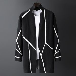 Men's Jackets Minglu Knitted Cardigan Long Sleeve Outwear Sweater Korean Loose Pockets Hombre Coat Casual MasculinoMen's