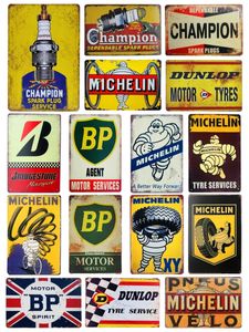 Vintage Funny Art Decor Decor de metal sinal de lata decorativa Plaje pneu Service Garage Gas Oil Station Man Cave Club Home Wall Personalizar decoração Torna Tamanho 30x20cm W02