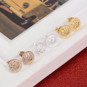 Stud Earrings Gold Color Ethiopian For Women Eritrea Style Jewelry Habesha Africa Gift