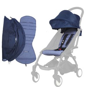 Accessori per parti del passeggino Accessori per passeggino Set di cuscini per cappotta per Babyzen Yoyo 6 Parasole Coprisedile Materasso Pack Tettuccio di fascia alta Tessuto originale 230308